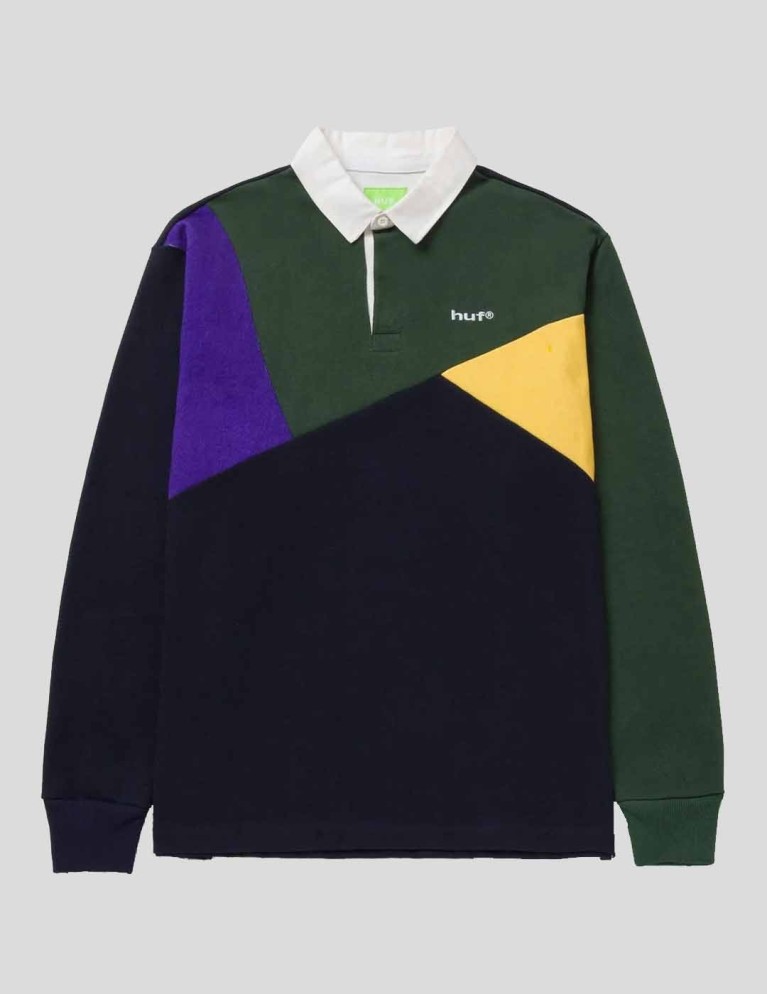 T-shirt HUF mixed up ls knit polo navy